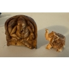 Image 4 : Hand Carved Bone Figurines / Ivory Elephants & More