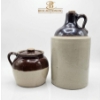 Image 1 : Stoneware Jugs, 7 and 14 Inches High