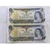 Image 4 : 3 uncut 1:2 Canadian 1973 $1.00 Bills Prefix: BFK BFL