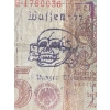 Image 3 : 1942 German 5 Reichsmark Banknote Stamped Waffen SS