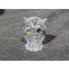 Image 3 : Swarovski Crystal Owl Figurine with Green Eyes