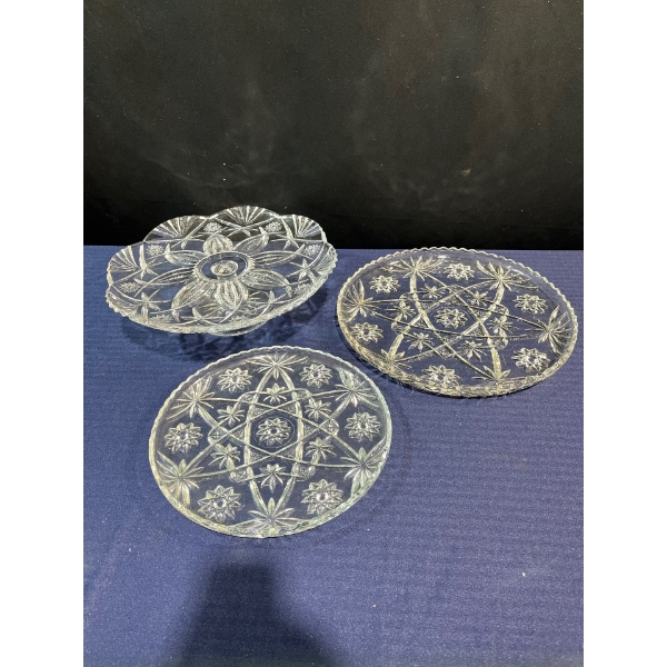 Collection of Crystal Platters