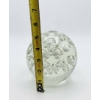 Image 5 : Art Glass Spheres, Orange and Clear, 4.5" Diameters