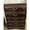 Image 3 : Wooden Dresser - (48W, 20D, 31T) w/ Tall Dresser (Some Damage, 35W, 17D, 52T)