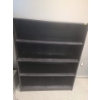 Image 1 : Black MDF 4 Shelf Bookcase (48"T, 37"W, 12"D)