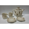Image 1 : Partylight Faux "Teapot" 6 T, "Mugs" 2.5 T, "Saucer" 4" Diameter- For Candle Use