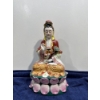 Image 1 : China Famile Rose Porcelain Guanyin Figure 14H