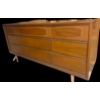Image 1 : Mid Century Teak 9 Drawer Dresser 58x18x32