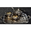Image 1 : Old English Reproduction Silver Plated Tea Set