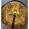 Image 5 : Stunning Tiffany Style Floor Lamp - Bronze Base - Very Heavy 19x65