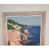 Image 2 : Framed Painting Coast of France/ Marking on Back, Artist Roger 29 X 35