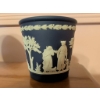 Image 4 : Wedgwood Navy Blue Jasperware Tea Set with Damaged Teapot