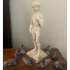 Image 2 : Replica Of David Statue 13T w/ Wolf 's Original Hand Carved Soap Stone Animals/ Figurines 