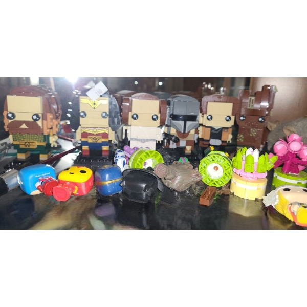 Lego Mini Figures and Flowers, Small Quantity of Lego, Other Mini Figures