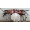 Image 1 : Floral Wall Wreath 4ftW Crystal Vases & Large Serving Bowl 