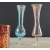Image 9 : Vintage Collection of Drinkware/Glassware In Striking Colors and Gold Leaf Accents