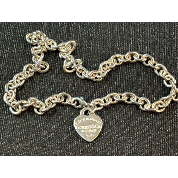 Return To Tiffany Necklace - Necklace Not Silver - Pendant Is Marked Silver