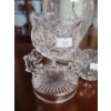 Image 2 : Glass Hurricane and Candle Holders 