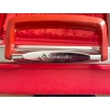 Image 8 : Vintage Fire Engine Red SAMSONITE Hard Case w/ Twin Nap Sacs Geometric Art & More