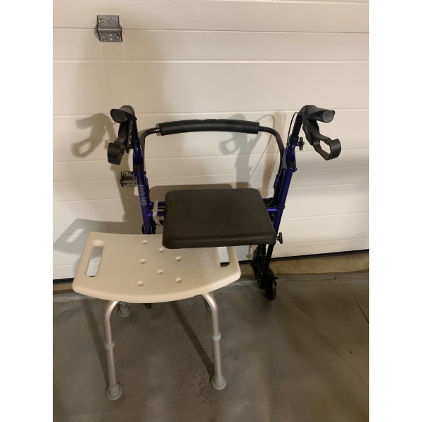Hugo Fit6 Walker and Shower Seat Combo