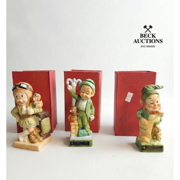 Vintage Hoffman Distilling Company Mr. Lucky series leprechaun Porcelain Whiskey Decanter 1970s