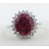 Image 2 : 4.51 gram Certified Silver Ruby gemstone Ring ($5,708 Appraisal)