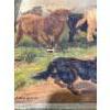 Image 4 : H Garland Untitled Herding Cattle  Original Oil 27Wx18H