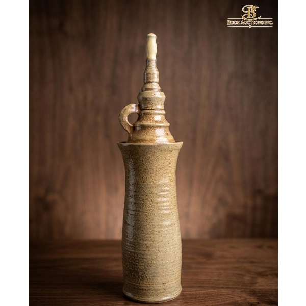 Decorative Stoneware Ceramic Cruet Intended For Oil Or Vinegar 16''INCHES HEIGHT