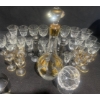 Image 1 : Gold Leaf Decanter w/ Stemware Collection Pewter Salt & Pepper Shaker & More