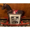 Image 1 : Autographed Roy Rogers Headshot w/ Collectible Antique Child's Rocking Horse