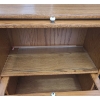 Image 2 : Oak Barrister-Style Bookcase With Glass Fronts