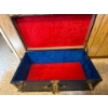 Image 3 : Pair of Boards (One is a Puzzle Board, Largest Board is 26x52), Plus Vintage Trunk (Some Damage) 