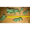 Image 4 : Vintage Green Lucite Faux Jade Miniature Dragon, Horse & More 3"tallest (One has Broken Leg)