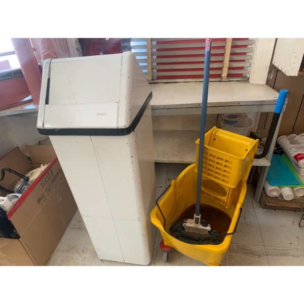 Industrial Mop Pail and Garbage can 