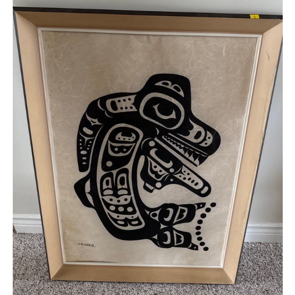 Charles B. Greul - 'Killer Whale' Canadian Silkscreen Print - 27x36