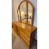Image 2 : Vintage Delux Dresser w/ Arched Mirror 70x17x69