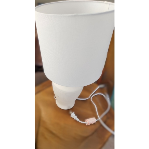 Lamp w/ Sandy Finish 4" Diameter Base, 18 T to Top of Shade