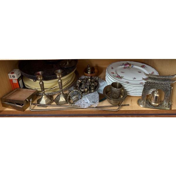Brass Homeware, Royal Doulton Bone China Plates, Various China Plates and More 