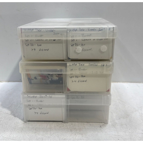 Collection of Score and Upper Deck, Early 2000s/10s Hockey Cards
