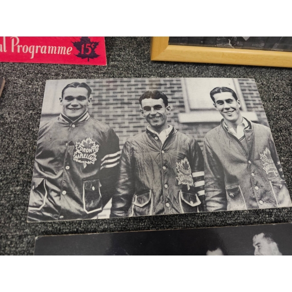 Toronto Maple Leafs Memorabilia, Including Photos and Program