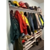 Image 1 : large collection of assorted jackets, shoes, safety jackets, winter jackets windbreakers, jean jacke