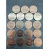 Image 1 : 18 Canadian 1$ coins from early 70s to the Late 80s