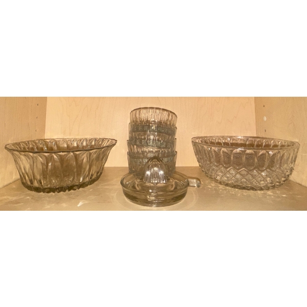 Cristal d'Arques - Starburst Pattern - Diamond Cut & Scalloped Edge Servingware