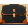 Image 3 : LLADRO Leather and Suede Structured Briefcase w/ Amiet Lock (Factory Setting 0000, w/ Instructions) 