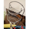 Image 2 : Metal Double Fruit Basket, Wooden Knife Block, and Kitchen Tools