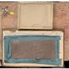 Image 2 : Vintage Painting of a Farm (16W, 10T), Plus a Vintage Wooden Box with Picture Framed Inside 