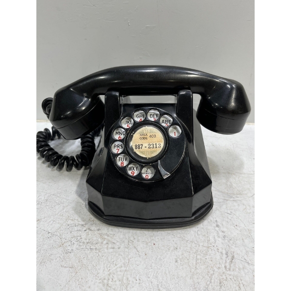 Antique Automatic Electric Monophone - Rotary Tabletop Telephone