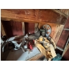 Image 7 : several working electric motors, pulleys pins, come along electric cable and vintage tool boxes 