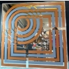 Image 2 : Greg Copland Mid Century Mirror Art Piece (39.5" X 39.5") 