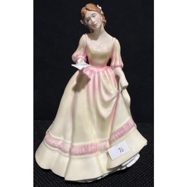 Royal Doulton HN 3364 "Yours Forever"  1992 First Year of Issue- Handmade & Decorated (8"tall)